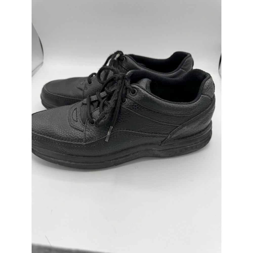 Rockport Men's World Tour Classic MWT18 Sz 9 Black Shoes Pebble Leather EUC SB16